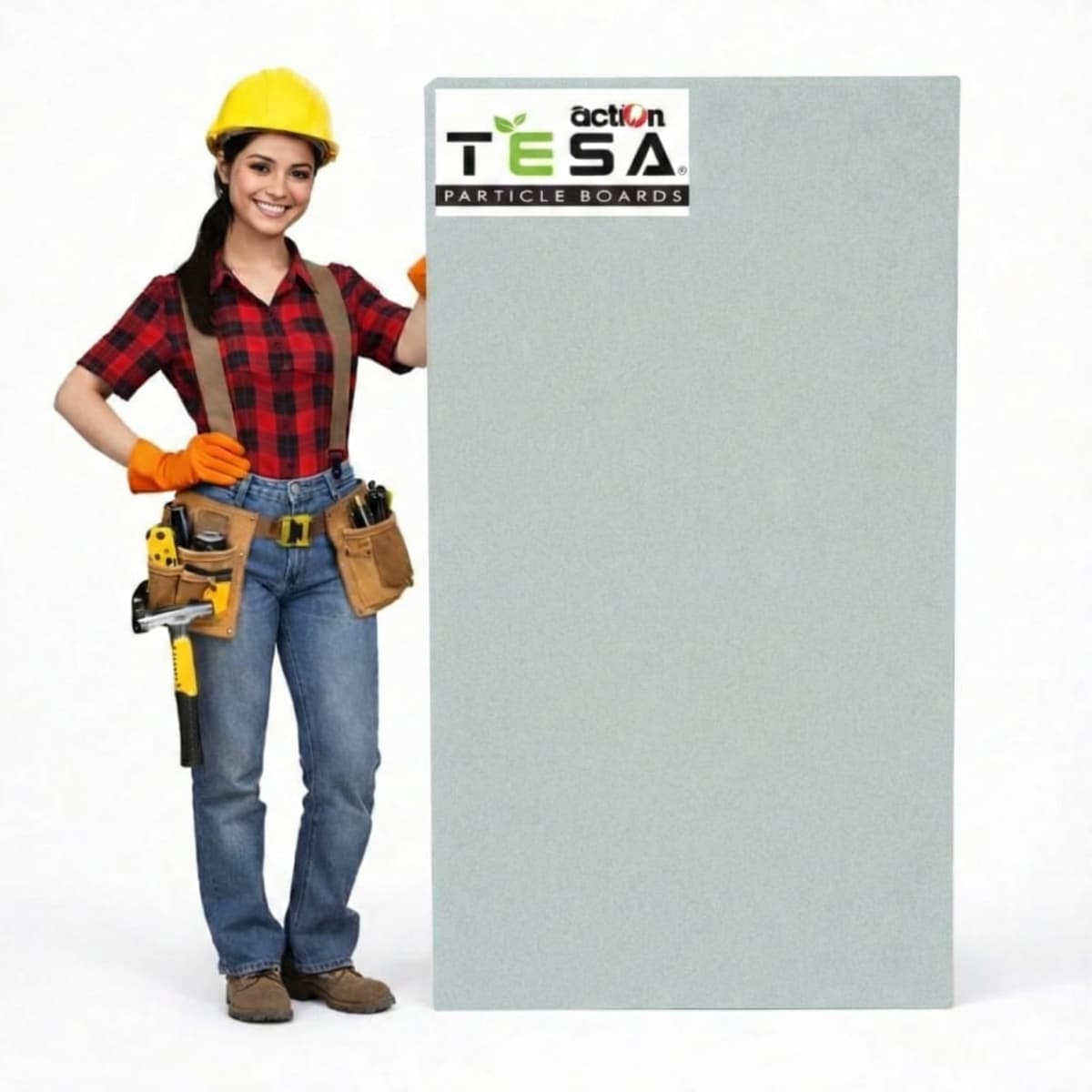 Action Tesa Prelam Particle Board 1104 – Silver Grey